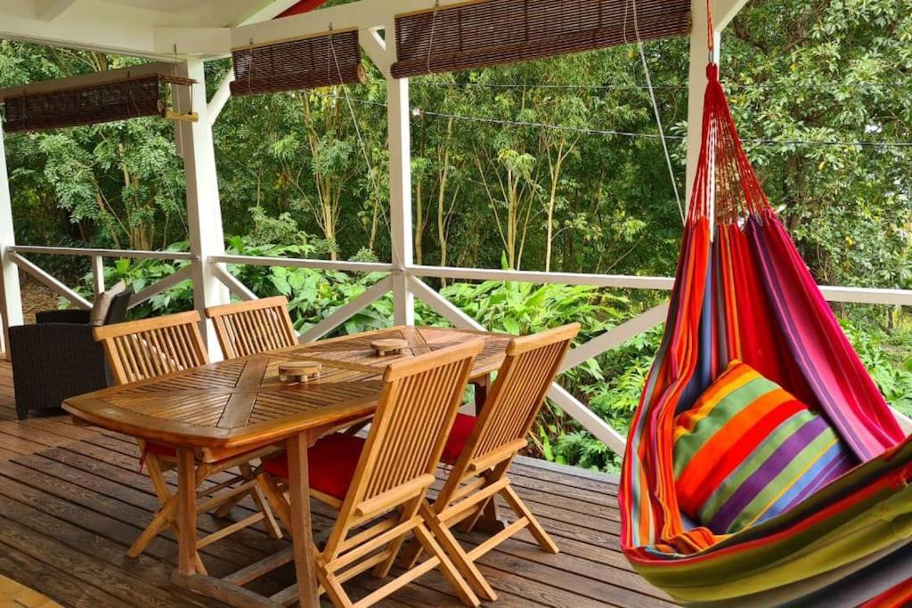 Grand Bungalow Avec Piscine Et Vue Mer Bouillante Zewnętrze zdjęcie